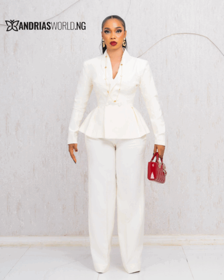 CREAM PEPLUM BLAZER AND TROUSER SUIT